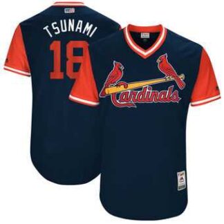 St. Louis Cardinals #18 Carlos Martinez Tsunami Majestic Navy 2017 Players Weekend Jersey JiaSu