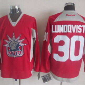 New York Rangers #30 Henrik Lundqvist 2014 NYR Training Red Jersey