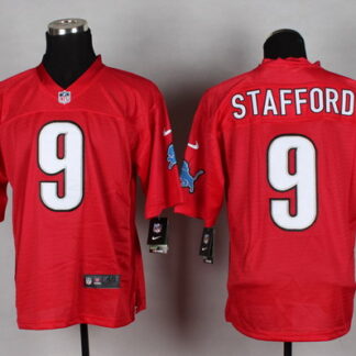 Nike Detroit Lions #9 Matthew Stafford 2014 QB Red Elite Jersey