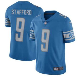 Nike Detroit Lions #9 Matthew Stafford Blue Team Color NFL Vapor Untouchable Limited Jersey