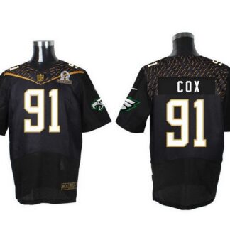 Men's Philadelphia Eagles #91 Fletcher Cox Black 2016 Pro Bowl Nike Elite Jersey