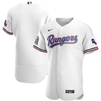 Rangers Blank White Nike 2020 Flexbase Jersey Dzhi