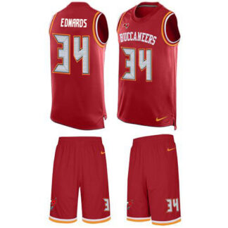 Nike Tampa Bay Buccaneers #34 Mike Edwards Red Team Color Men’s Stitched NFL Limited Tank Top Suit Jersey