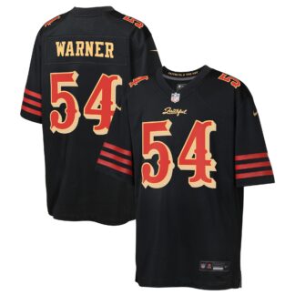 Fred Warner San Francisco 49ers Nike Youth 2025 Rivalries Collection Game Jersey – Black