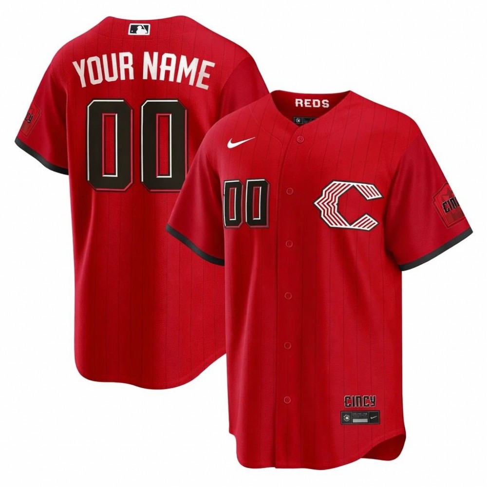 Cincinnati Reds Nike 2026 City Connect Stadium Custom Jersey - Red