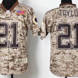 Nike Washington Redskins #21 Sean Taylor 2013 USMC Camo Elite Jersey