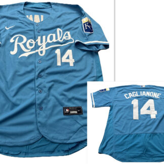 Men's Kansas City Royals #14 Jac Caglianone Light Blue Flexbase Stitched MLB Jersey