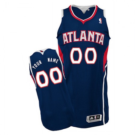Men's Atlanta Hawks Blue Authentic Custom Jersey