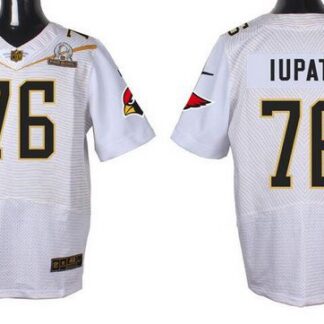 Men's Arizona Cardinals #76 Mike Iupati White 2016 Pro Bowl Nike Elite Jersey