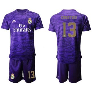 Real Madrid #13 Courtois Purple Goalkeeper Soccer Club Jersey