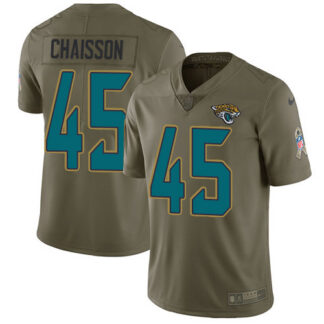 Nike Jacksonville Jaguars #45 K’Lavon Chaisson Olive Men’s Stitched NFL Limited 2017 Salute To Service Jersey
