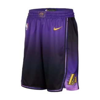 Los Angeles Lakers 2024/25 City Edition Men's Nike Swingman Shorts - Purple