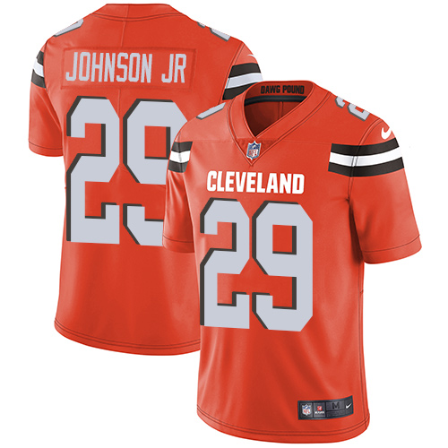 Nike Cleveland Browns #29 Duke Johnson Jr Orange Alternate Men’s Stitched NFL Vapor Untouchable Limited Jersey