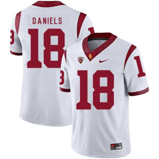 USC Trojans 18 JT Daniels White College Football Jersey Dzhi