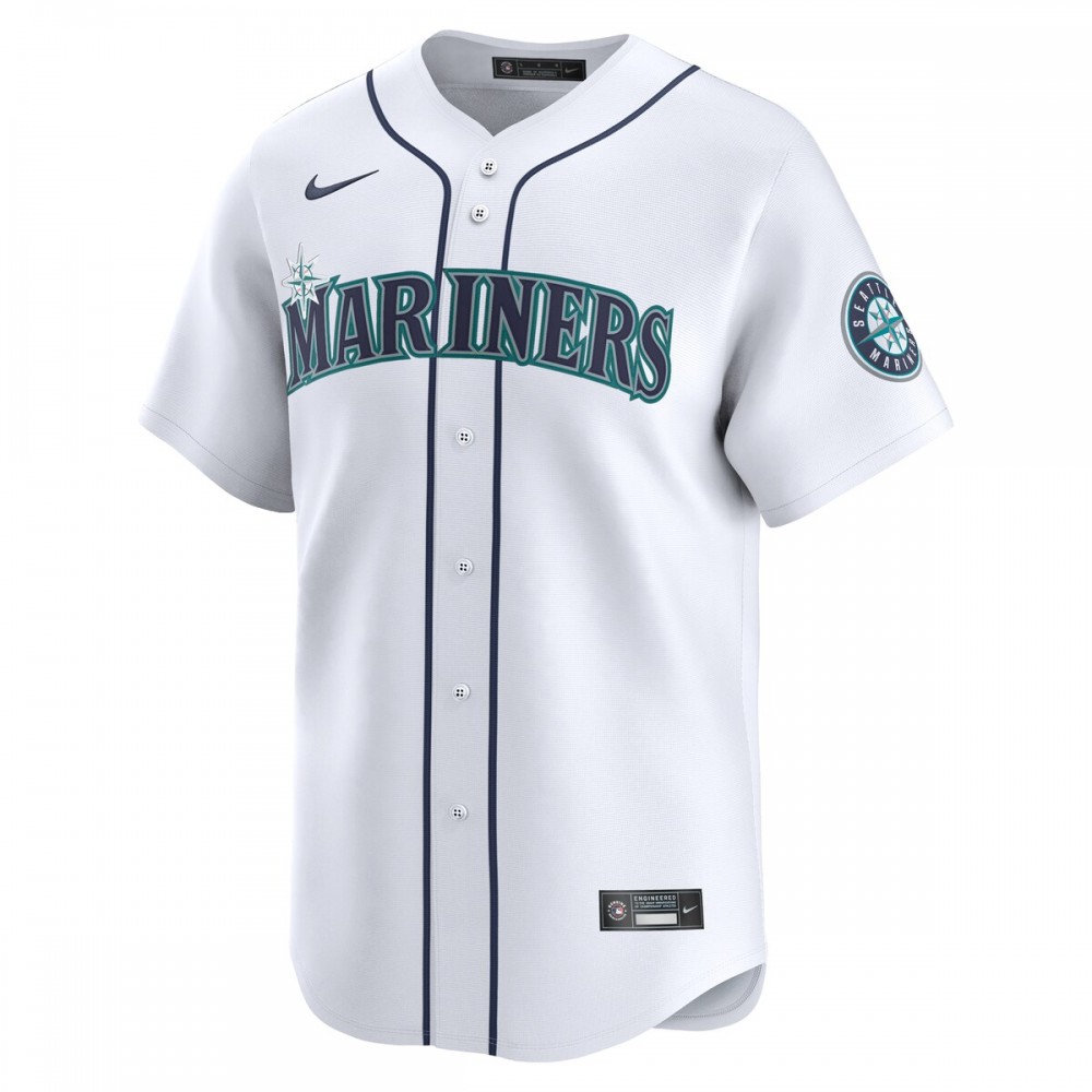 Josh Rojas Seattle Mariners Nike Home Limited Player Jersey - White - Image 2