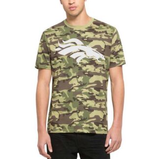 Men's Denver Broncos Fresh Team Logo Camo Short Sleeve T-Shirt FengYun