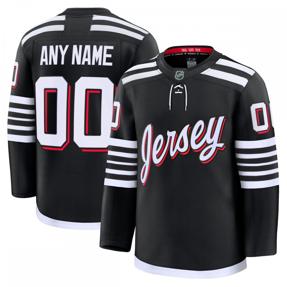 New Jersey Devils Alternate Premium Custom Jersey - Black