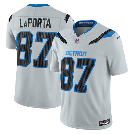Men's Detroit Lions #87 Sam LaPorta Grey 2026 Rivalries Collection Vapor F.U.S.E. Limited Jersey