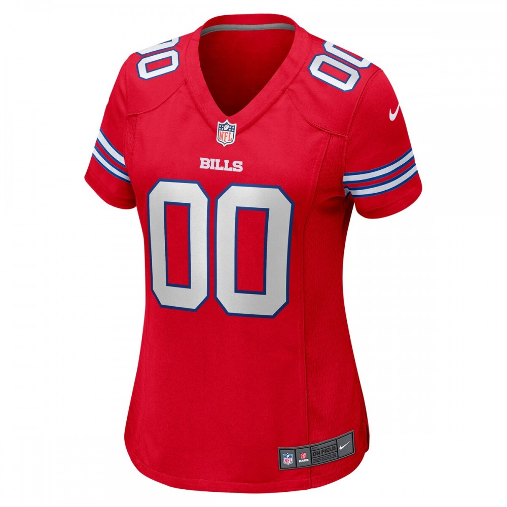 Buffalo Bills Nike Women's Alternate Custom Game Jersey - Red - Image 2